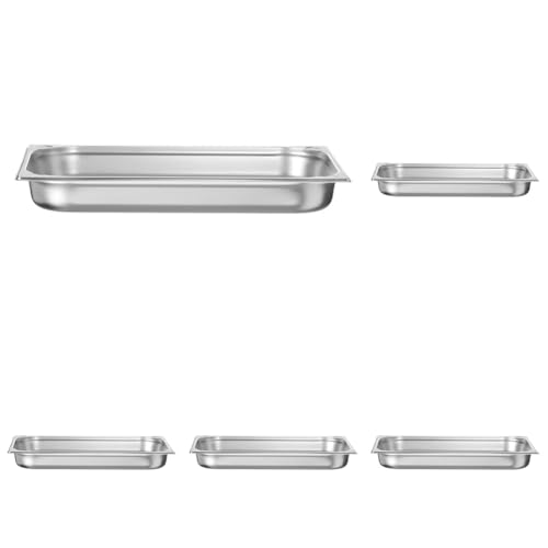 HENDI Gastronormbehälter, Temperaturbeständig von -40° bis 300°C, Heissluftöfen-Kühl- und Tiefkühlschränken-Chafing Dishes-Bain Marie, Stapelbar, 9L, GN 1/1, 530x325x(H) 65mm, Edelstahl