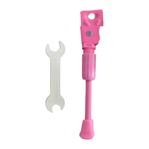 Bicicleta Soporte Lateral Infantil Pie de Apoyo Reemplazo Accesorios para Bicicleta Hierro Estable Antideslizante Adecuado para Niños Niñas Ciclistas, Rosa, 16 in