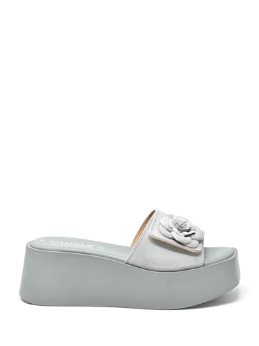 Sandales compensées Cinzia soft pour femme en vert modèle Cb65778-c
