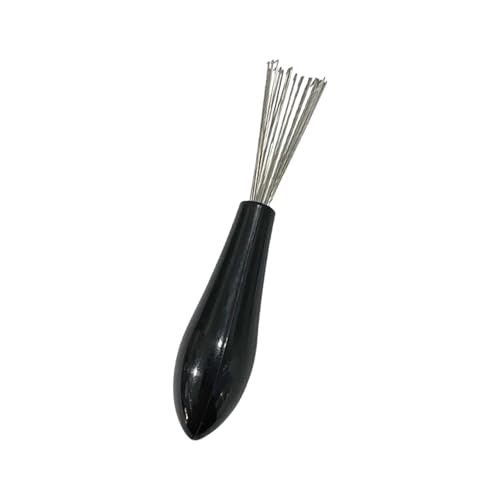 Mantén tus peines y cepillos de pelo limpios con esta herramienta de limpieza compacta para entusiastas de la higiene, entrega de color aleatorio, limpiador de alambre de acero inoxidable