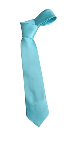 Gravata masculina trabalhado semi slin (Unico, Azul Serenity)