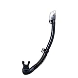 TUSA SP-0101 Hyperdry Elite II Scuba Diving Snorkel, Black/Black