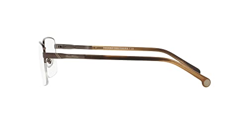 Image of Brooks Brothers mens Bb1044 Rectangular Prescription Eyewear Frames