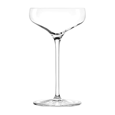 Stölzle Lausitz Champagnerschalen Swing 6er Set 300 ml/Sektschale aus hochwertigem Kristallglas/als Champagner Cover