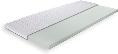 SEEBAUER living® Matratzenauflage aus Komfortschaum | Atmungsaktiv | Waschbarer Doppelbezug mit Klimafaser | STANDARD 100 by OEKO-TEX® (90 x 200 cm)