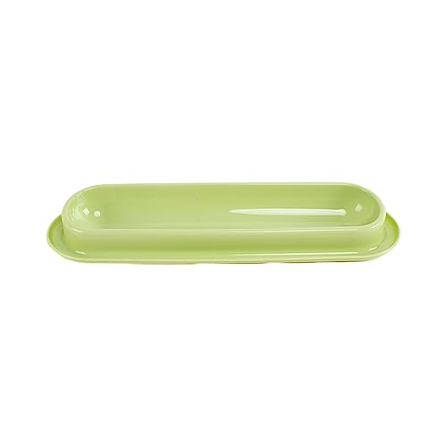 APGLSXY Slanted Cat Bowls Small Dog 15° Tilted Food Water Feeding Dish 14in Long