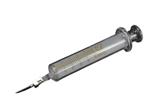 Seringue en verre avec aiguille en métal, 5 ml/10 ml pour réparation de téléphone et huile de...