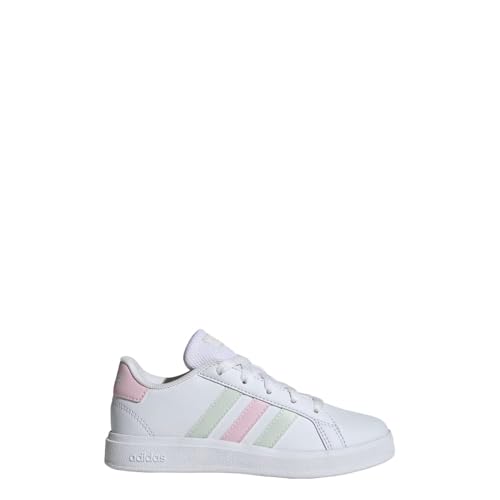 adidas Unisex-Child Grand Court Lifestyle Tennis Lace-up Shoes (Big Kid) Sneaker