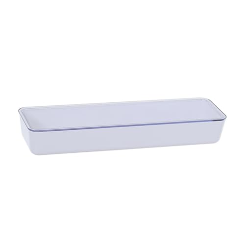 Hohopeti Caja Organizadora de Plástico para Cubiertos y Palillos Estuche Escurridor para Utensilios de Cocina Almacenamiento Funcional y Práctico para Hogar y Restaurante Color Blanco