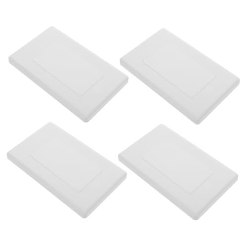 HOLIDYOYO Junction Box Cover Plate 4 Pack Plastic Electrical Outlet Plate Covers Wire Protection for Wall Plates