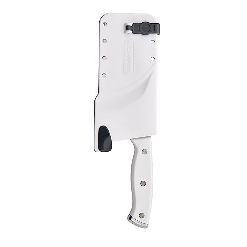 Farberware EdgeKeeper 6" Cleaver - Built-In Sharpener (White) - image 4