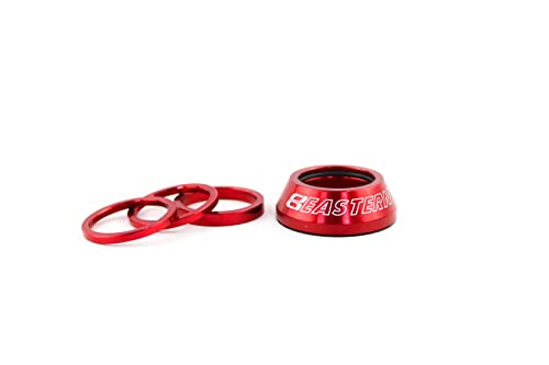Eastern Bikes Headset Spacers Pack (Red), 1-1/18"