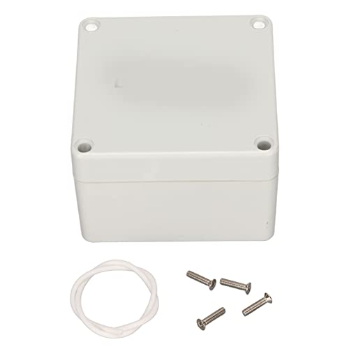 Lwuey Junction Box, Ip65 Waterproof Cable Connector 83x81x56mm Electrical Unit Plastic Cover Project Case Electronic Enclosure Weatherproof Surface Mounted For Outdoor Lighting Garage Wiring