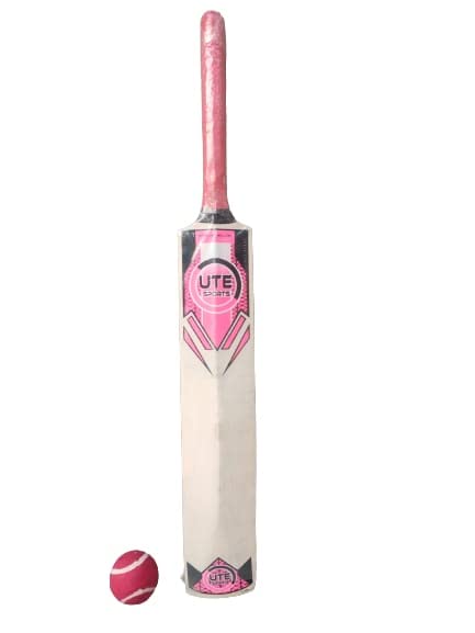 UTE Tennis Ball Wooden Cricket Bat with 1Tennis Ball Free | Size 5 for 10-12 Year Boy (B0C2ZRQLQQ) Amazon Price History, Amazon Price Tracker
