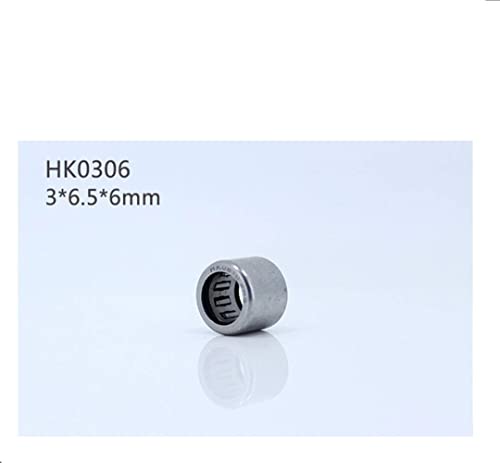 Rodamiento de agujas HK0306 de copa dibujada miniatura 3x6.5x6mm 4