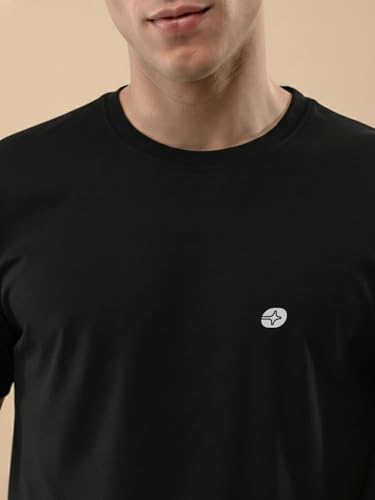 Image of Lux Nitro Men's Premium Half Sleeve Cotton T-Shirt | Round Neck | Regular Fit Casual Solid Tee