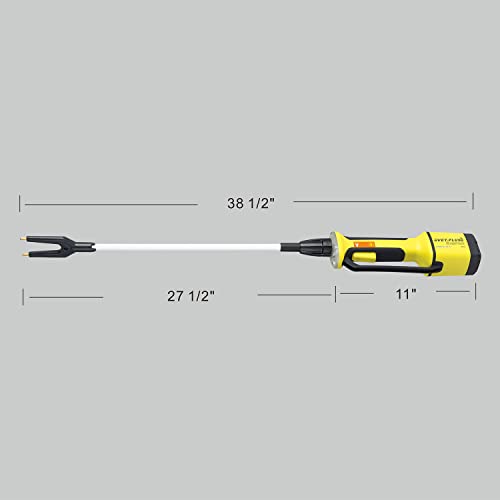 Vetplus Rechargeable Livestock Prod For Cattle, Cow, Dog, Hog, Goat, And Sheep. With Led Torch Light, Equipped With Flexible Shaft. (38 1/2 Inch) #TOP1