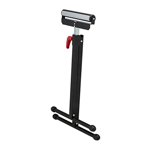 Miniatura 7 de Relaxdays Caballete De Rodillos, Altura Trabajo Regulable 67-110 Cm, Plegable, Resiste Hasta 60 Kg, Acero, Taller, Negro