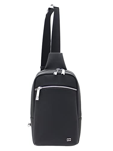 David William Dartan - Sac reporter monobandoulière en synthétique garni cuir de vachette Taille Unique