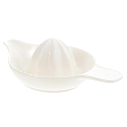NULYLU Exprimidor Manual de Frutas de Cerámica para Uso Doméstico, Exprimidor de Naranjas, Compacto, Fácil de Limpiar, Adecuado para Cocina y Preparación de Jugos Frescos