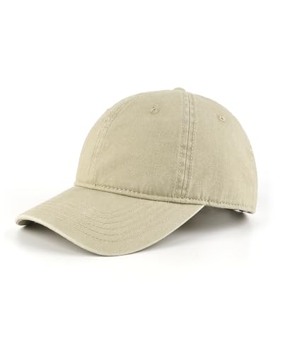 NZLTQO Oversize Baseball Cap XXL Fashion Adjustable Big Head Hats Unisex Large Head Hats 23.6"-25.5" (Apricot