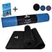 Shantihi Yoga Mat - Thick Eco Friendly Premium TPE Yoga Mat. Non Slip, Reversible, Durable Exercise Workout Pilates Mat. Free Bonus eBook. 72"x24" 5mm. (Black)