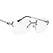 Street Knitted Silver Metal Wire Frame Vintage Square Minimalist Retro 90's Trendy Rimless Rectangle Clear Lens Men's Fashion Hip Hop Framless Glasses For Men And Women
