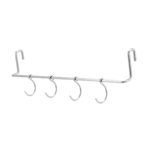 GAOINTELL Colgador de almacenamiento lateral para mesa de cocina, extensor de mesa al aire libre con gancho en S, estante para colgar tazas y paraguas