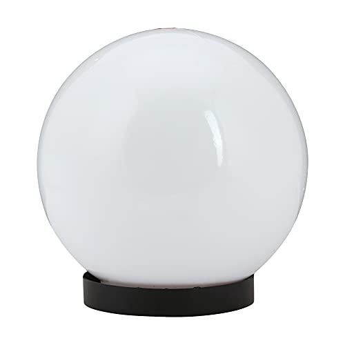 Image of SINOMAN 8-inch Polycarbonate Unbreakable Doom Globe Light for Home and Garden | Gate Lamp for Pillars