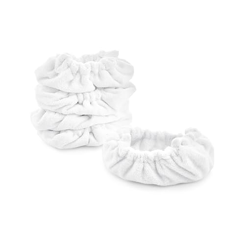 Dupray Large Rectangle Bonnets – Reusable Microfiber Steam Cleaner Pads, Heavy-Duty Steam Mop Accessories for Deep Cleaning Floors, Tiles, Grout, Walls, Kitchen Surfaces – Pack of 5 White