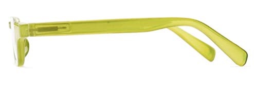 Image of The Shay Colorful Semi-Rimless Half Reader Reading Glasses, 2.25 Green