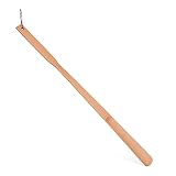 Fanwer Wooden Shoe Horn Long Handle，Shoe Horn Wood for Seniors, Men, Women, Kids,Pregnancy 27.5"
