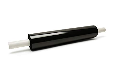 1 Roll Extended-Core Black Color Pipe Wrap Stretch Film 20