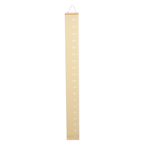 IWOWHERO 1pc Height Chart Wall Hanging Ruler Creative and Canvas Growth Measurement Decor for Nursery Bathroom Office Writable for Height Tracking and Safe