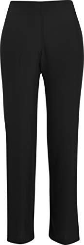 Averill's Sharper Uniforms Ladies Solid Polyester Elastic Waist Pant, Size: Large, Black