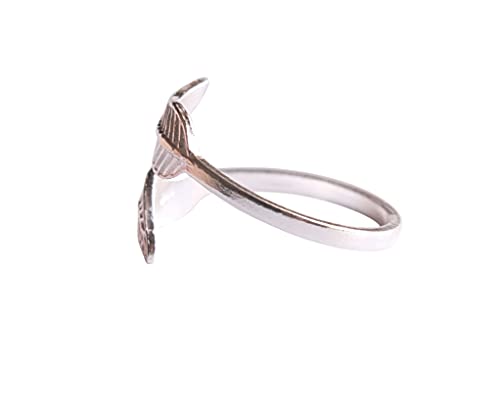 925 Sterling Silver Leaf Wrap Toe Ring/Knuckle Ring - Small Adjustabl Dainty Handmad By Miya Jewelry Creations #TOP5