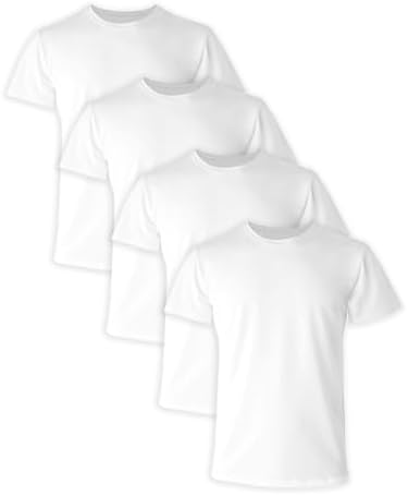 Hanes Men's Ultimate Comfort Fit Cotton Stretch Crewneck Undershirts, Multipack