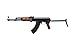 Lancer Tactical AK47 AEG Airsoft Rifle with Folding Stock Gen 1 LT-728- Full Metal, High FPS, Battery and Charger Included (Black/Faux Wood) - 600 Round