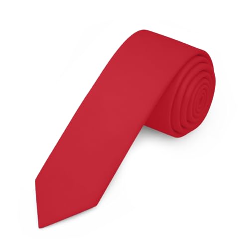 Image of Jacob Alexander Men's Skinny Width 2 inch Solid Color Tie