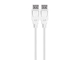 Monoprice DisplayPort 1.4 Cable - 3 Feet - White, 8K Capable, UHD, HDR, HBR3, DSC 1.2, 32.4Gbps,...