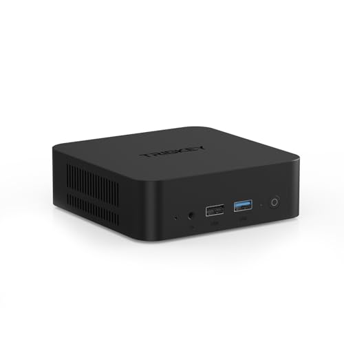 TRIGKEY Key-N100 Mini PC 4C/4T (Up to 3.4GHz) 16G DDR4 500G SSD, Mini Computer Support Dual HDMI 4K@60Hz Output/ 2 * 1000M LAN/WiFi-5/ BT 5.0/USB3.2 Office Desktop PC