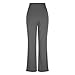 Women's Wide Leg Sports Yoga Pants Women's High Waist Casual Fashionable Loose Solid Color Bell Bottom Pants Dark Gray L
