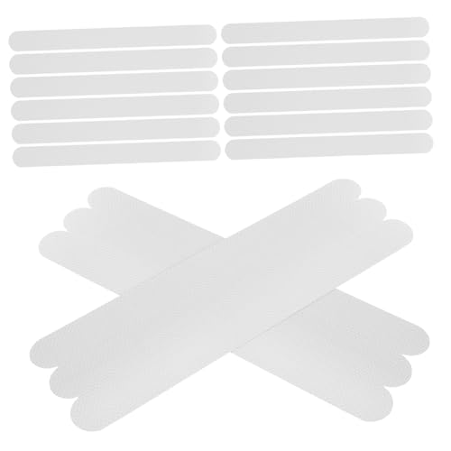 Ipetboom 24 Piezas Pegatinas antideslizantes pegatinas decorativas para la ducha Calcomanía antideslizante para baño pegatinas de pared de la ducha piso pegatinas peva Transparente
