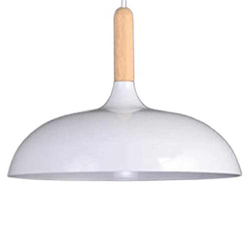 Suspension Nordique Moderne, Lustre Simple en Bois Massif et Aluminium, luminaire élégant pour Salle à Manger, Chambre et Salon, éclairage Contemporain.