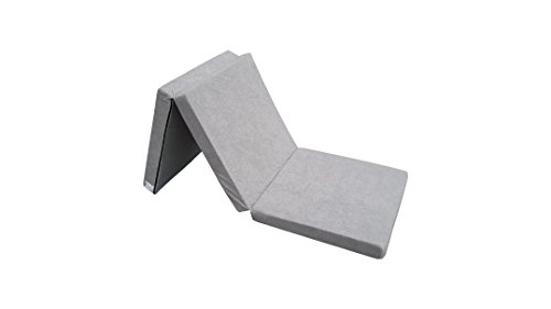 Matelas d'appoint pliant 198 x 80 x 10 cm - choix des couleurs (gris 1008)