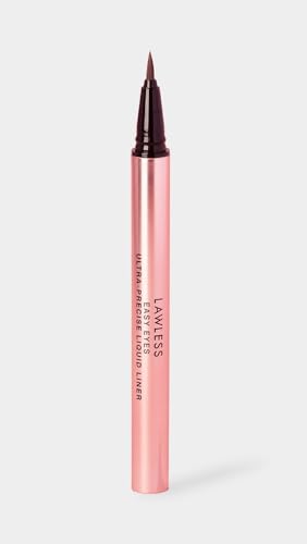 Lawless Women's Easy Eyes Ultra Precise Liquid Liner, Coco, Brown, 0.011 Fl Oz