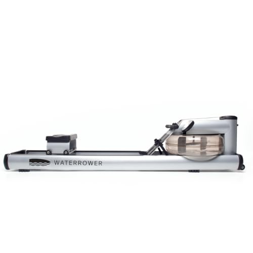 Image of WaterRower M1 Rowing Machine with S4 BLE Monitor | USA Made Water Rower | Original Handcrafted Erg Row Machine for Home Use & Gym