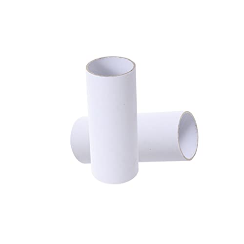 KONTONTY 20pcs Rolls Paperboard Tube Craft Cardboard Tubes for DIY Handmade Projects 4x4x10cm Craft Paper Tube Cardboard Tube Packaging Toys Puzzle White Toddler Round