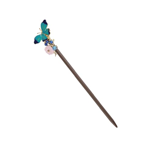 PATKAW 漢服かんざし 箸でお団子 古代のかんざし ヘ ルダー 中国のヘ ック 中国古代のヘアピン 髪箸 レトロヘ ック おだんごヘアフォークピン 長い中国のヘアピン 黒檀