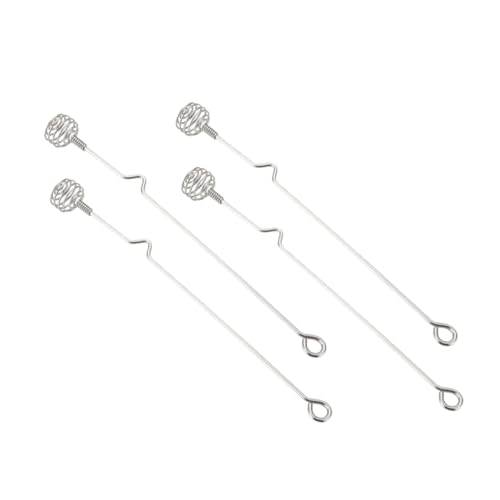 Ciieeo 4Pcs Stainless Steel Sticks Portable Honey Stirring Tools for Jam and Honey Reusable and Food Grade Design for Easy Handling